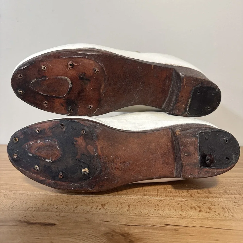 SP-Teri USA Handmade Leather Boots ONLY Womens Size 10.5 A Figure Ice Skating